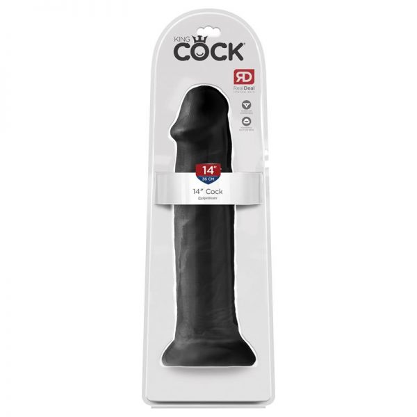 Dildo 14 Negro de la tienda erótica web www.tiendaeroticaweb.es