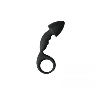 Dildo Anal de Silicona - Negro diseñado por la marca EASYTOYS