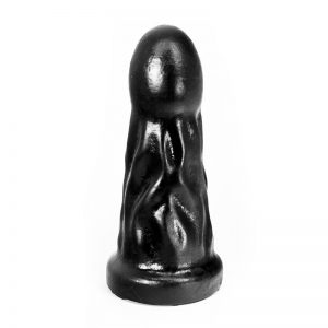 Dildo Castard Color Negro 22 cm diseñado por la marca HUNG SYSTEM