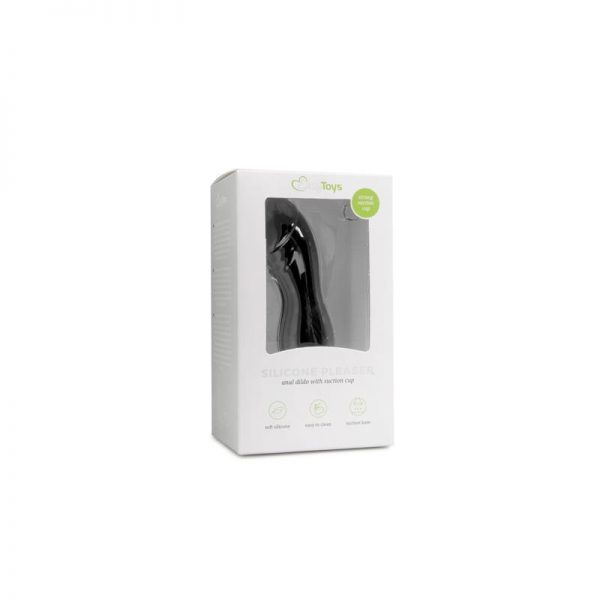 Dildo de Silicona Con Ventosa - Negro de calidad