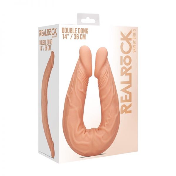 Dildo Doble 36 cm Natural de calidad y barato