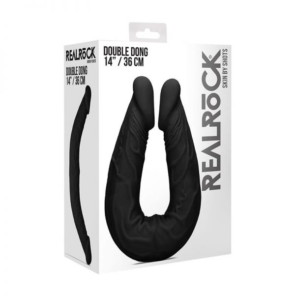 Dildo Doble 36 cm Negro de la tienda erótica web www.tiendaeroticaweb.es