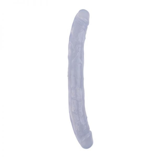 Dildo Doble Hi-Rubber 12.8 Transparente diseñado por la marca CHISA