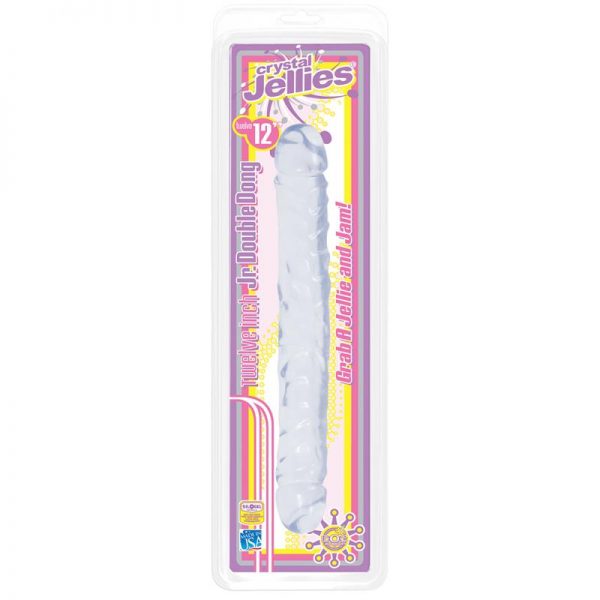 Dildo Doble Jr. 12 Transparente fabricado por DOC JOHNSON