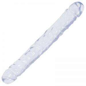 Dildo Doble Jr. 12 Transparente de la marca DOC JOHNSON