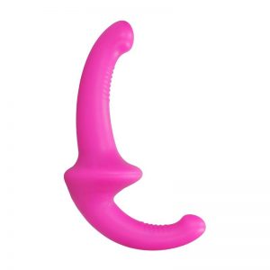 Dildo Doble sin Arnés Silicona Color Rosa diseñado por la marca OUCH!