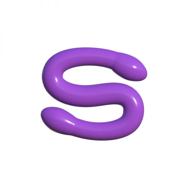 Dildo Doble Whammy Purpura fabricado por CLASSIX