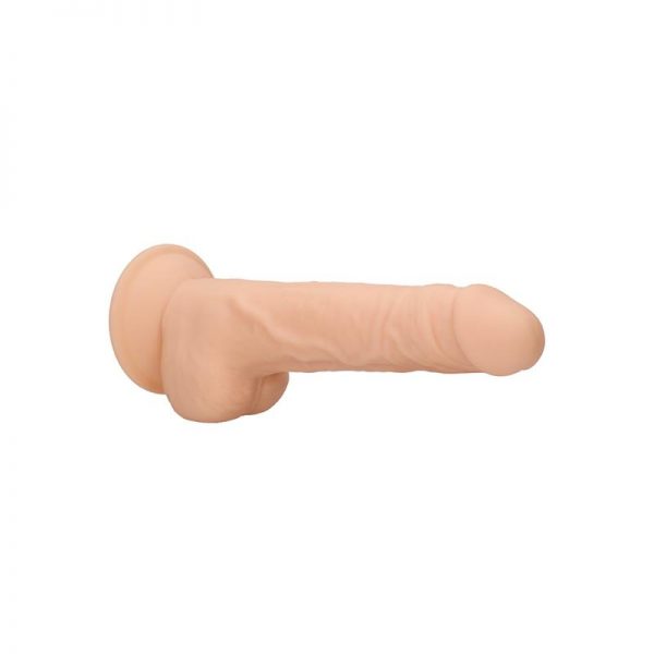 Dildo Dual Density con Testiculos 24 cm Natural de calidad y barato