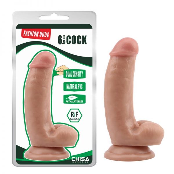 comprar Dildo Dual Density Dude 6.9 Natural barato y de calidad