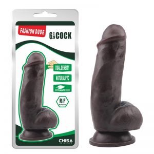 Dildo Dual Density Fashion Dude 17.5 x 4.9 cm Marron diseñado por la marca CHISA