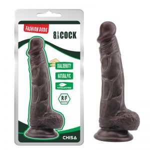 Dildo Dual Density Fashion Dude 21 x 4.1 cm Marron diseñado por la marca CHISA