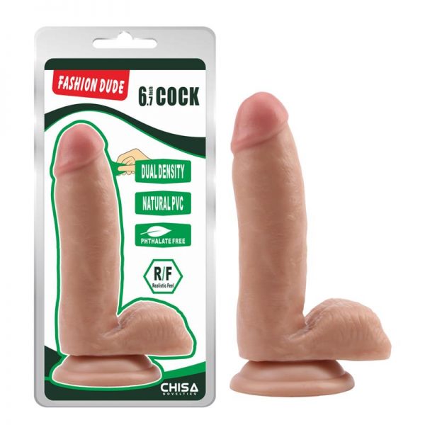 comprar Dildo Dual Density Fashion Dude 6.7 Natural barato y de calidad