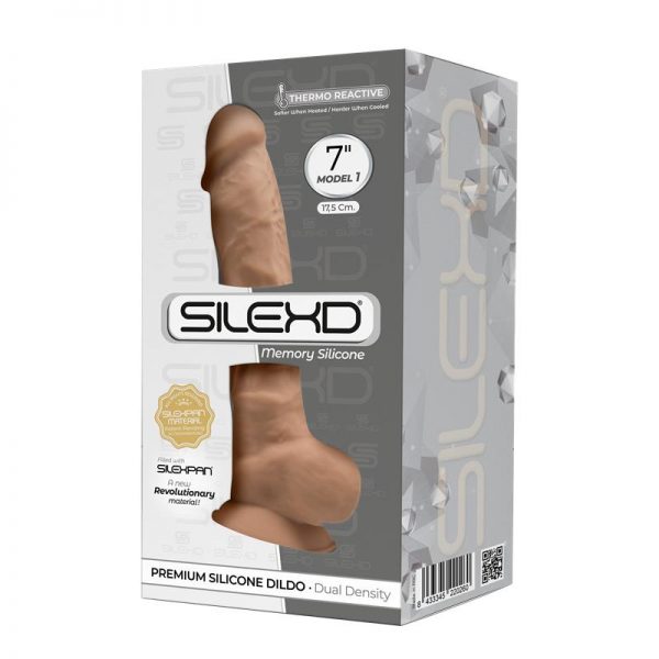 Dildo Dual Density Mod. 1 - 7 Caramel de la marca SILEXD