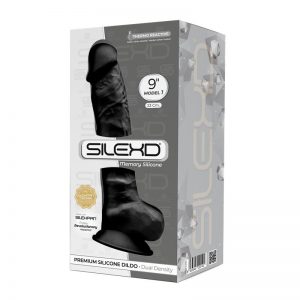 Dildo Dual Density Mod. 1 - 9 Negro de la marca SILEXD