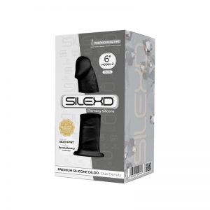 Dildo Dual Density Mod. 2 - 6 Negro de la marca SILEXD