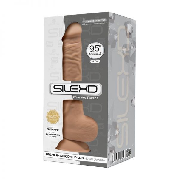 Dildo Dual Density Mod. 3 - 9.5 Caramel de la marca SILEXD