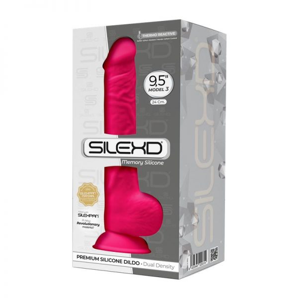 Dildo Dual Density Mod. 3 - 9.5 Rosa de la marca SILEXD