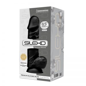 Dildo Dual Density Mod. 4 - 8.5 Negro de la marca SILEXD