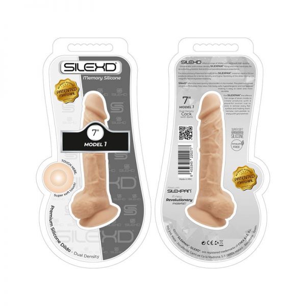 Dildo Dual Density Silicone Mod. 1 - 7 diseñado por la marca SILEXD
