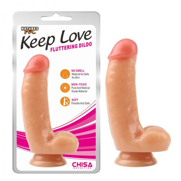 comprar Dildo Fluttering 17.1 x 4.1 cm Natural barato y de calidad