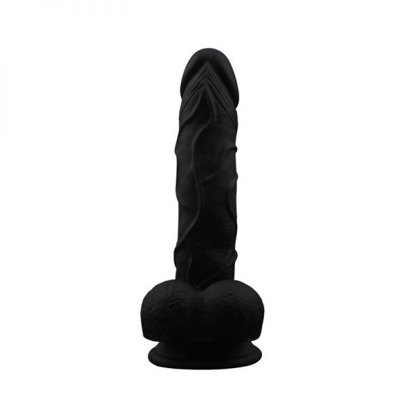 Dildo Labour 8 Silicona Líquida Negro fabricado por CHISA