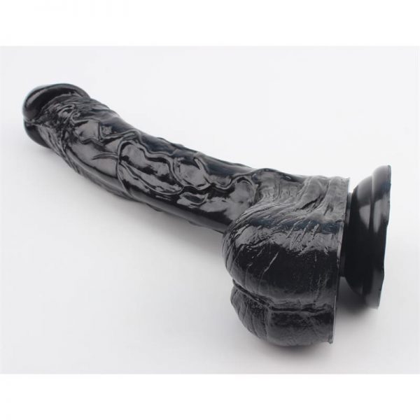 Dildo Leviathan 25.5 x 4.5 cm Negro de la tienda erótica web www.tiendaeroticaweb.es