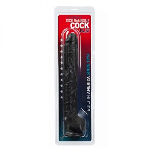 Dildo Rambone 42 cm Negro fabricado por DOC JOHNSON