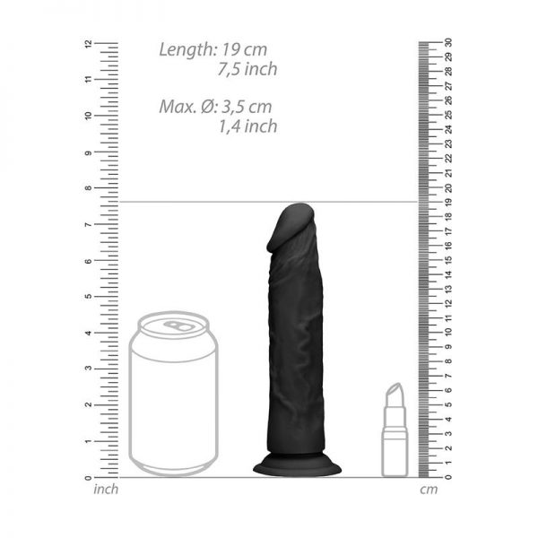 Dildo Realista con Arnés 17 cm Negro barato