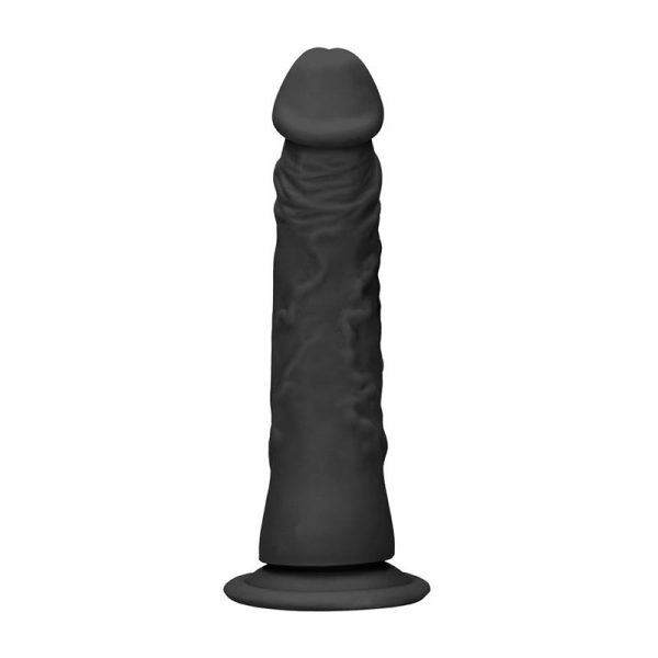 Dildo Realista con Arnés 17 cm Negro de la marca REALROCK