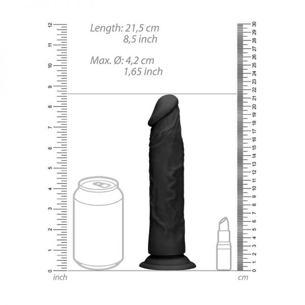 Dildo Realista con Arnes 20 cm Negro barato
