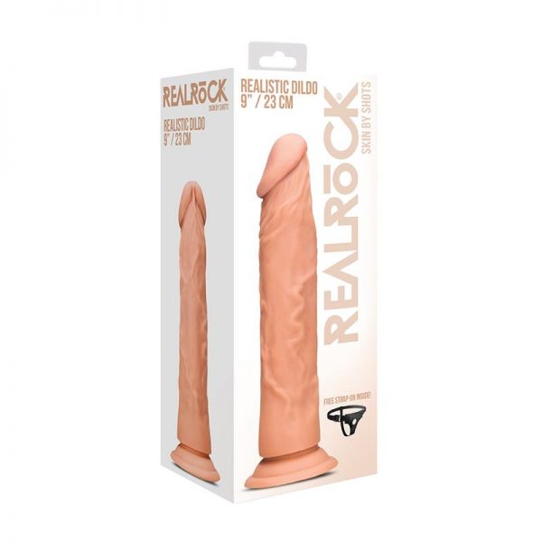 Dildo Realista con Arnes 23 cm Natural de calidad