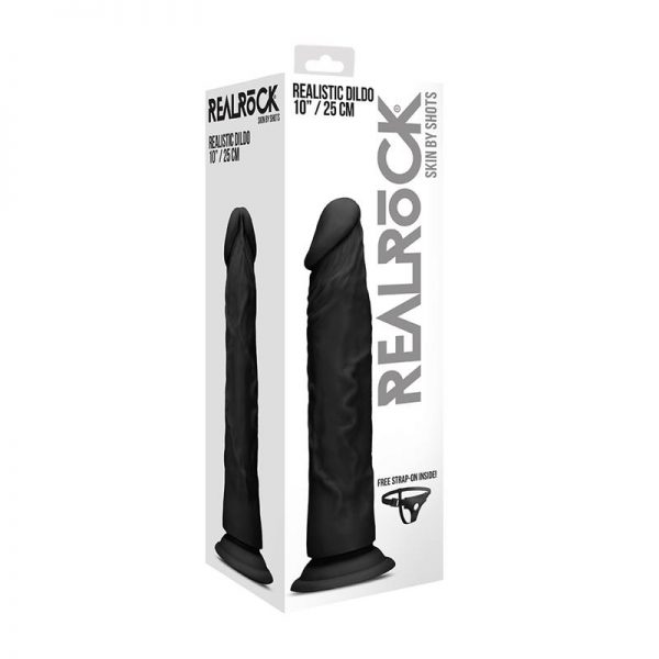 Dildo Realista con Arnes 25 cm Negro barato
