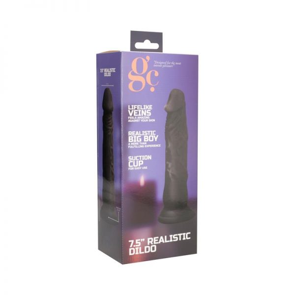 Dildo Realista Negro 7.5 de la tienda erótica web www.tiendaeroticaweb.es