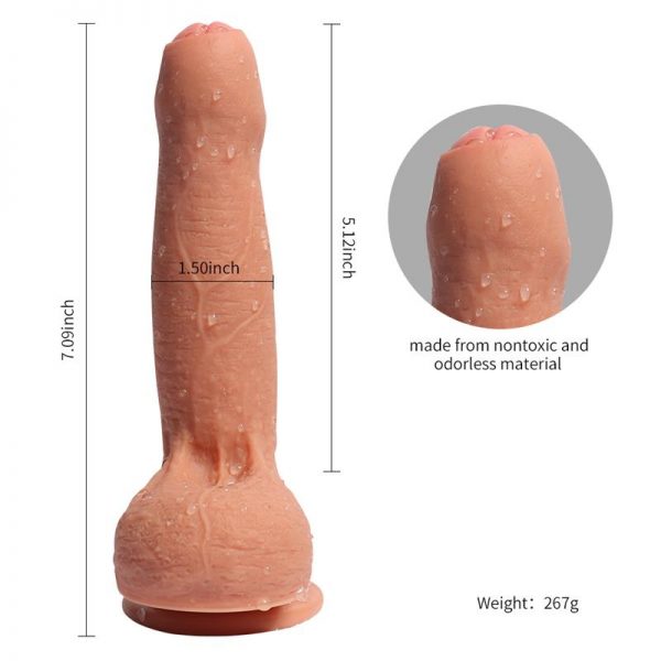 Dildo Silicona Doble Densidad Azazel 18 cm barato