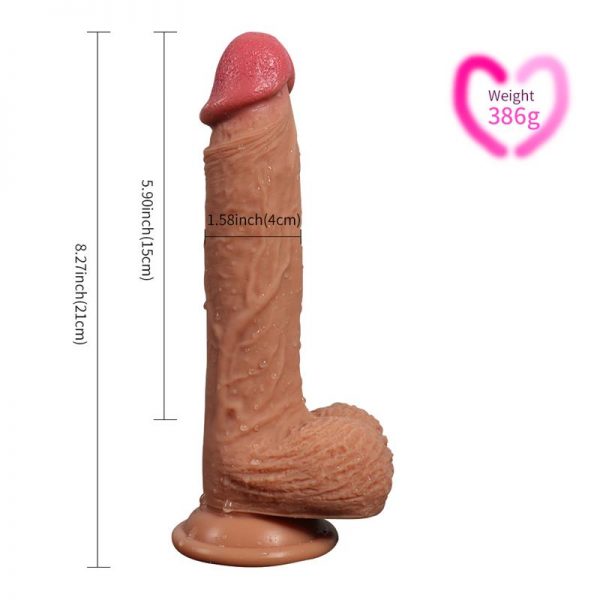 Dildo Silicona Doble Densidad Dean 21 cm barato