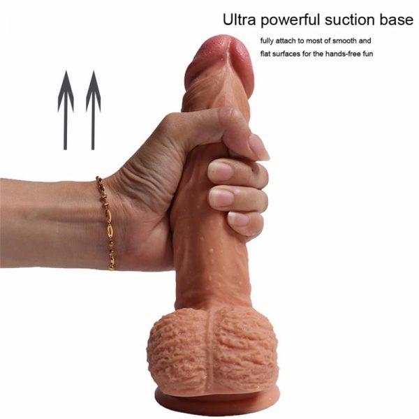 Dildo Silicona Doble Densidad Ercules 22 cm de la marca SHEQU