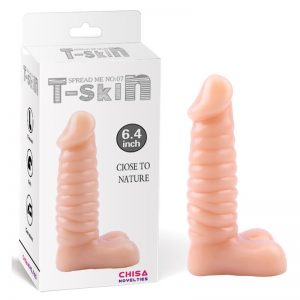 Dildo Spread Me N7 T-Skin 6.4 Natural diseñado por la marca CHISA