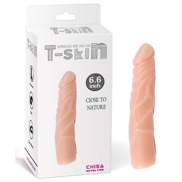 Dildo Spread Me No.5 T-Skin 6.7 Natural diseñado por la marca CHISA