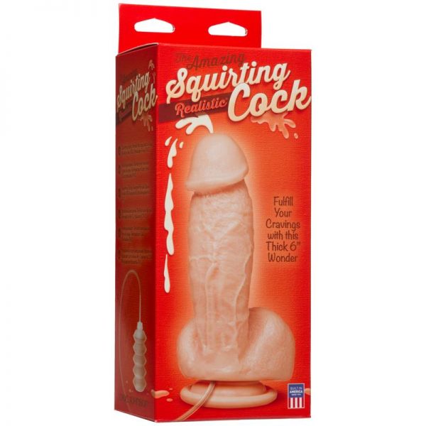 Dildo Squirting 6 Natural fabricado por DOC JOHNSON