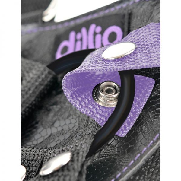 Dillio Arnés con Dildo de 19 cm Color Púrpura fabricante DILLIO