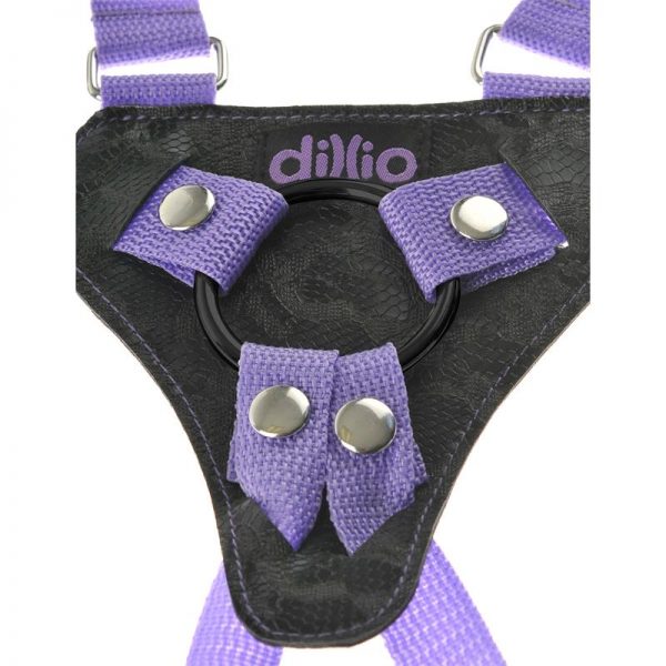 Dillio Arnés con Dildo de 19 cm Color Púrpura en www.tiendaeroticaweb.es