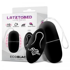 Ecoblack Huevo Vibrador con Control Remoto diseñado por la marca LATETOBED