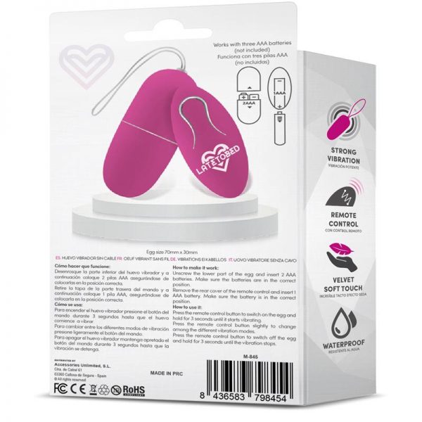venta de Ecopurple Huevo Vibrador con Control Remoto en tienda erótica online