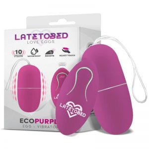 Ecopurple Huevo Vibrador con Control Remoto diseñado por la marca LATETOBED