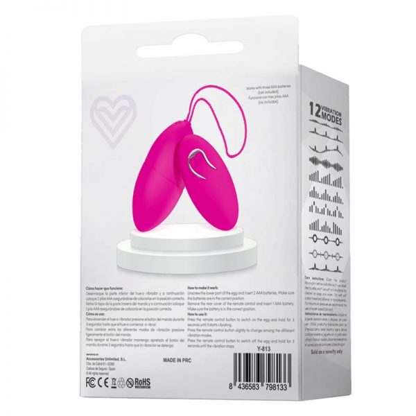 comprar Eggy Huevo Vibrador Control Remoto Inalámbrico en sex shop online