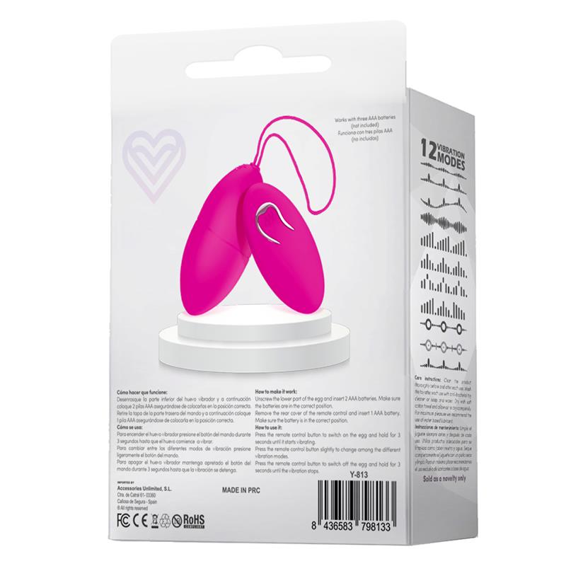 comprar Eggy Huevo Vibrador Control Remoto Inalámbrico en sex shop online