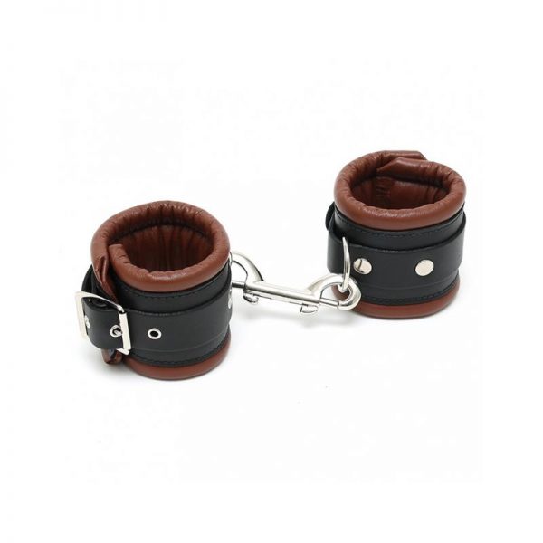 Esposas Cuero Negro y Marrón 7cm de calidad