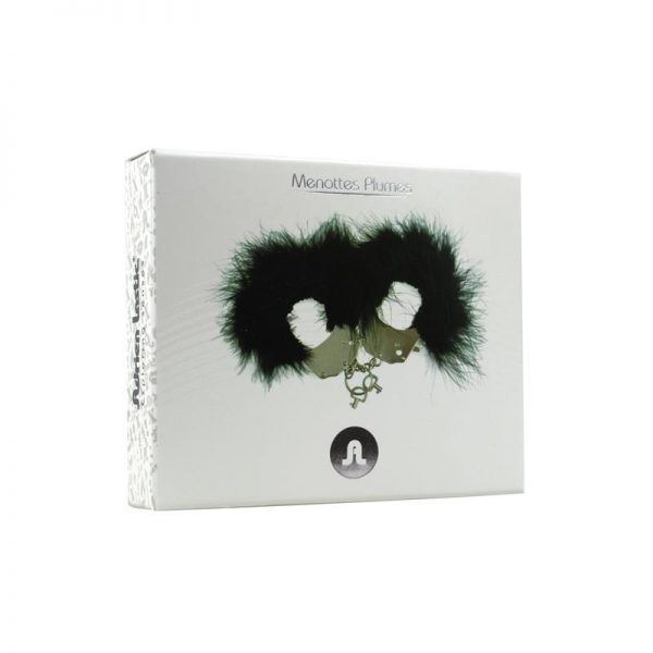 comprar Esposas Metal y Plumas Negro barato y de calidad