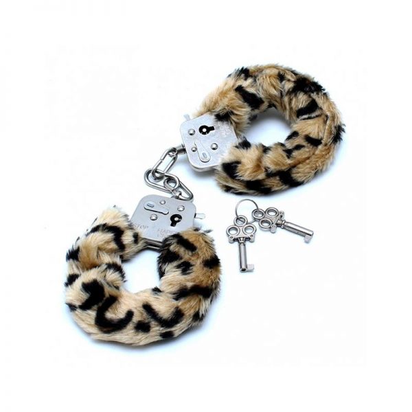 Esposas Metálicas con Pelo Leopardo barato