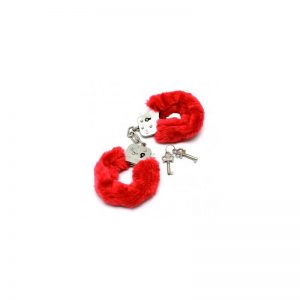 Esposas Metálicas con Pelo Rojo barato